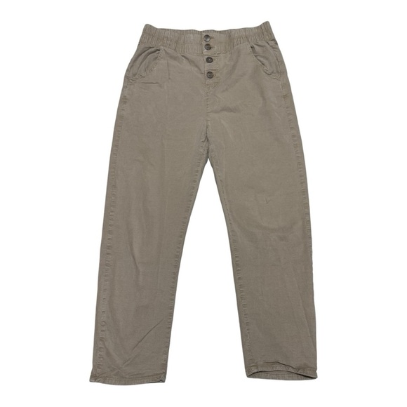 Zara Khaki High Waisted Pants Size 4 - Picture 1 of 8